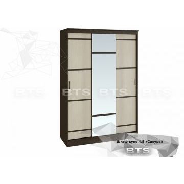 "Сакура" шкаф-купе 1,5м